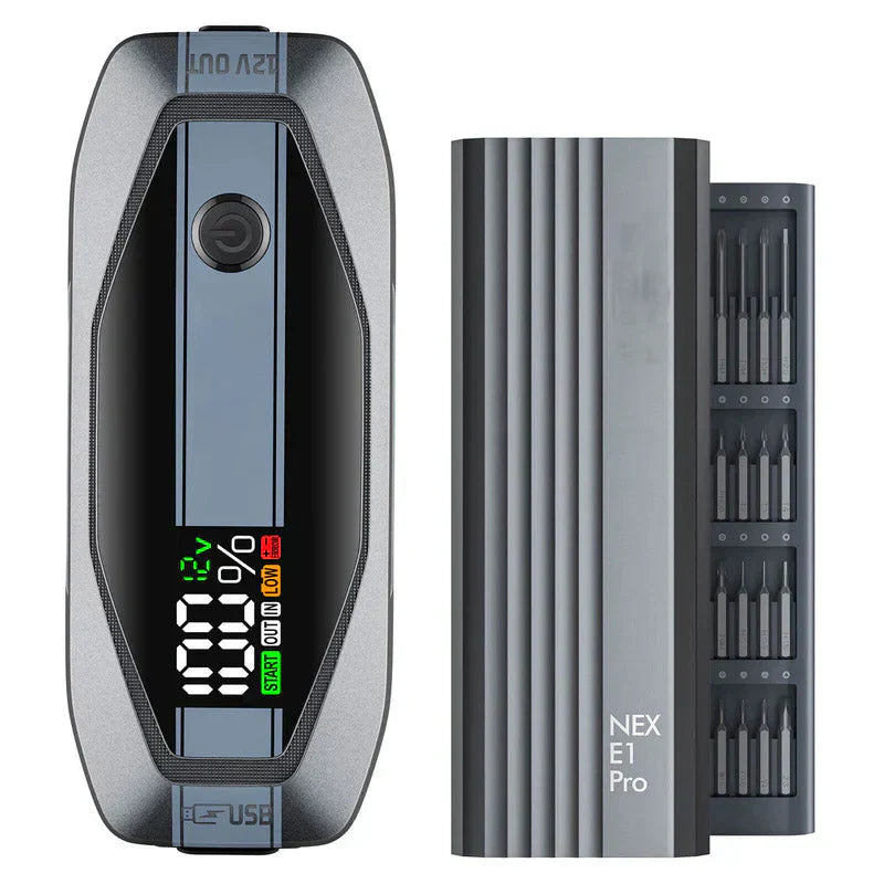 E1 PRO Precision Electric Screwdriver and T8 APEX Jump Starter Standard Package
