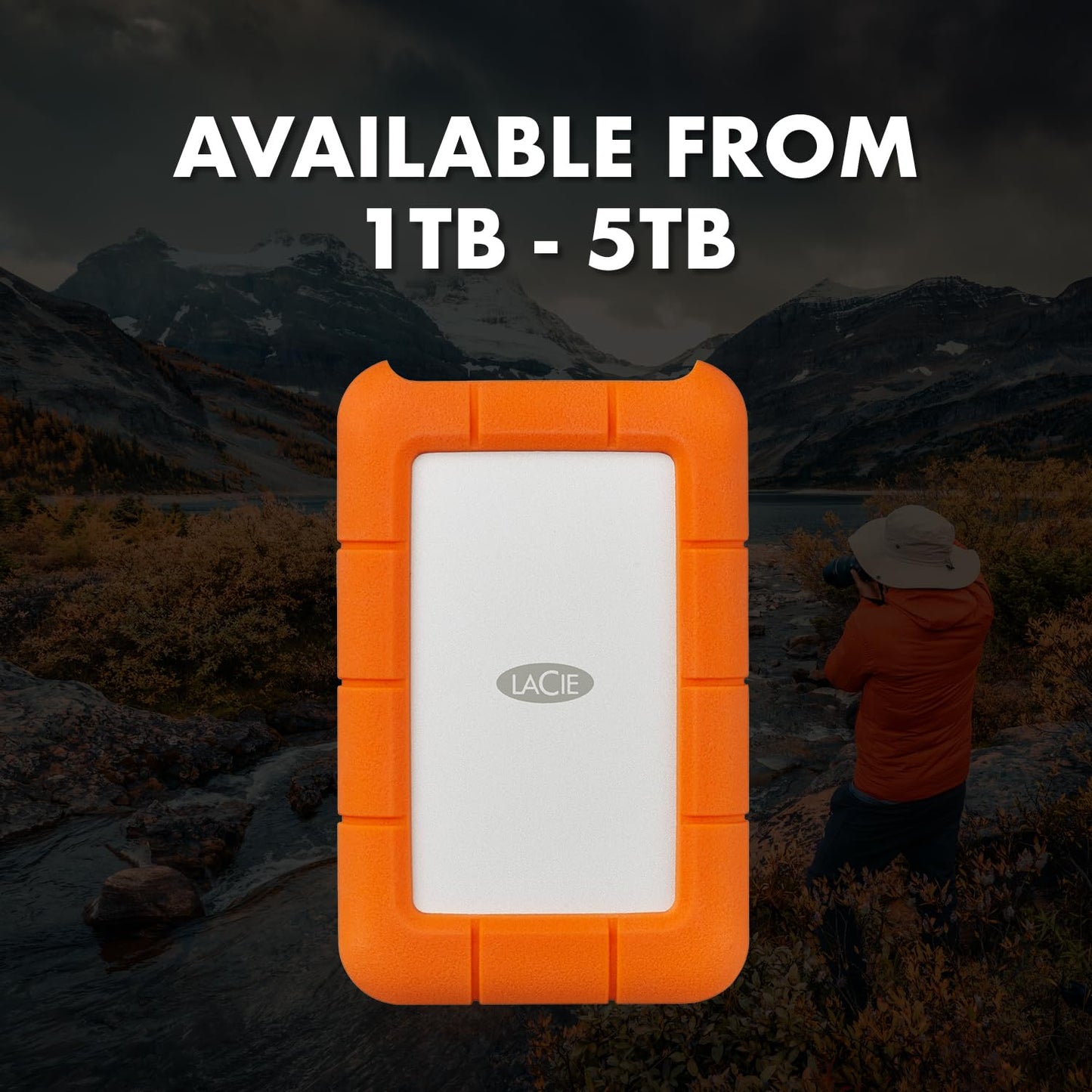 LACIE Rugged 5TB Portable External HDD - USB 3.0/2.0