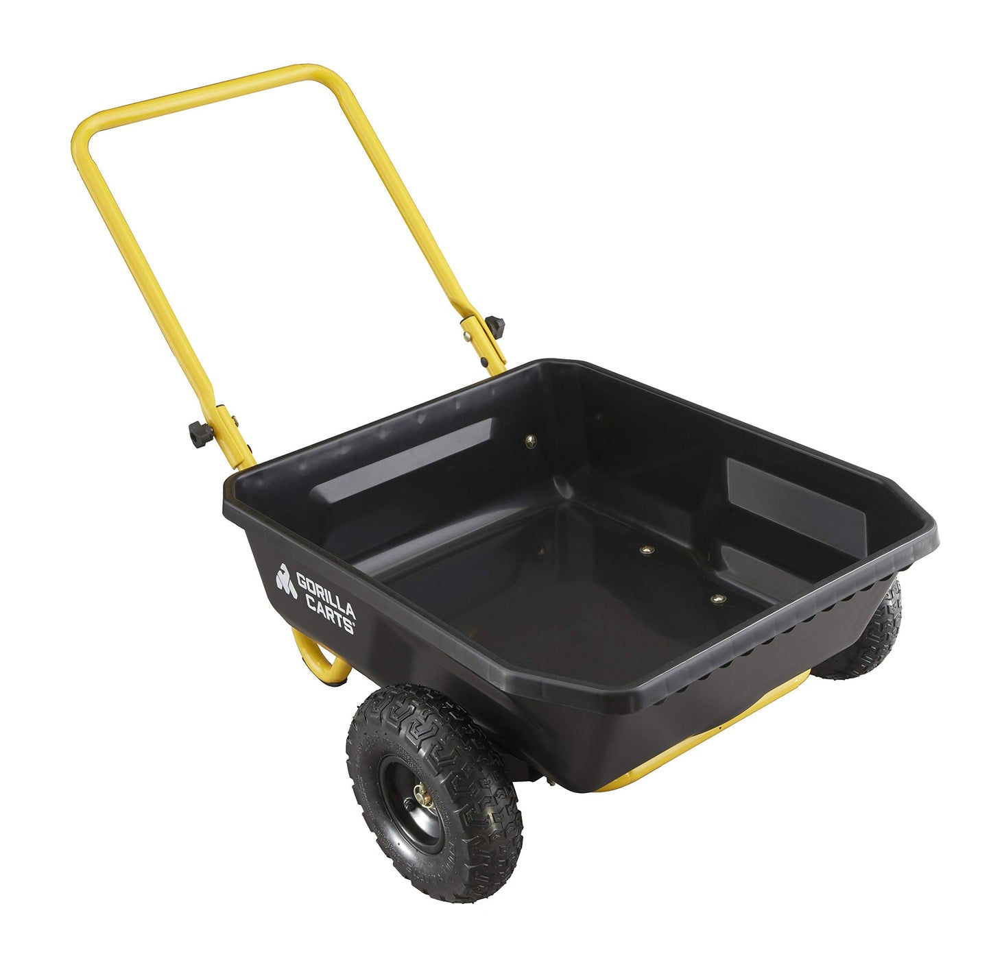 GORILLA CARTS GCR-4 Poly Dump Cart - 2-Wheel Garden Wagon