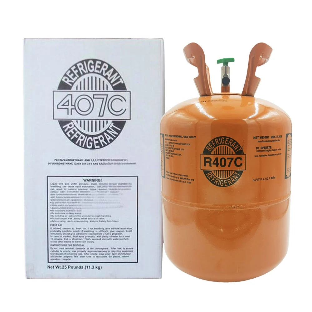 25LB R407C R-407C Freon Refrigerant Gas