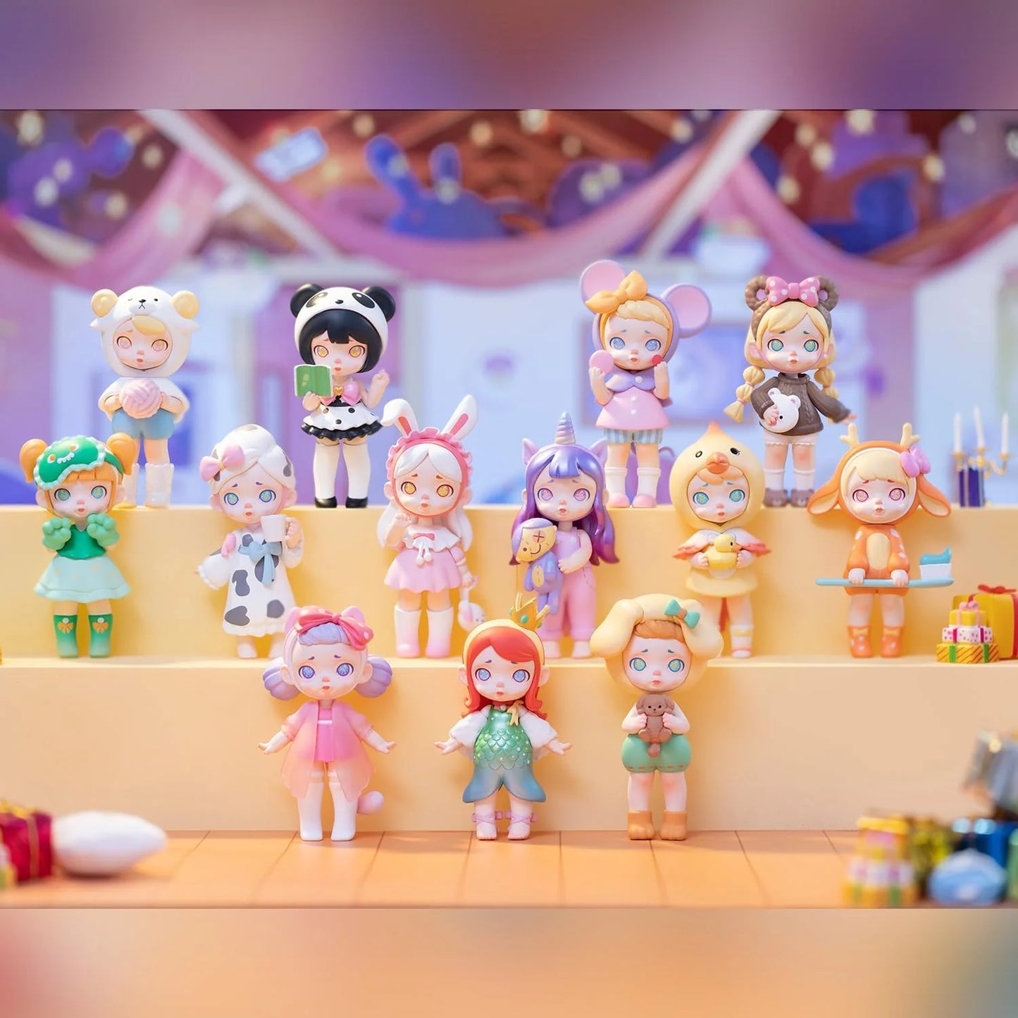 12-Pack Blind Box, Fashion Trendsetters Series Cute Blind Box Action Figures Popular Collectible Toys Birthday Halloween Christmas Gifts
