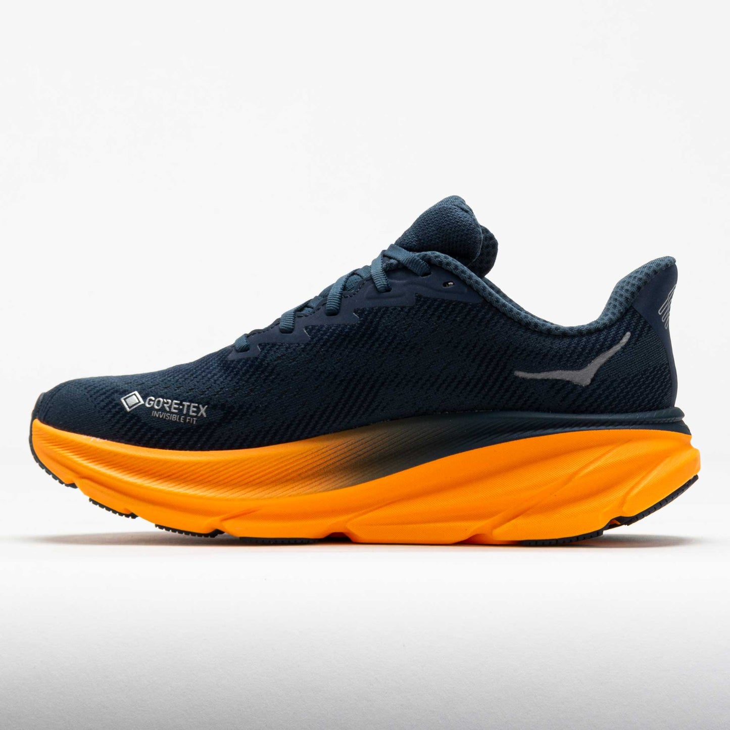 Clifton 9 GTX Men's Stormy Skies/Orange Zest