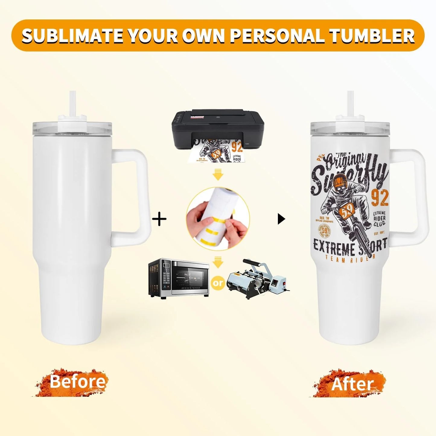 40 oz sublimation glass