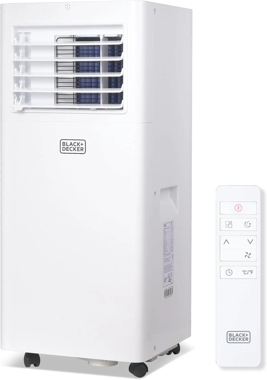 BLACK+DECKER 10,000 BTU Portable Air Conditioner for Rooms up to 450 Sq. Ft. with Remote – White