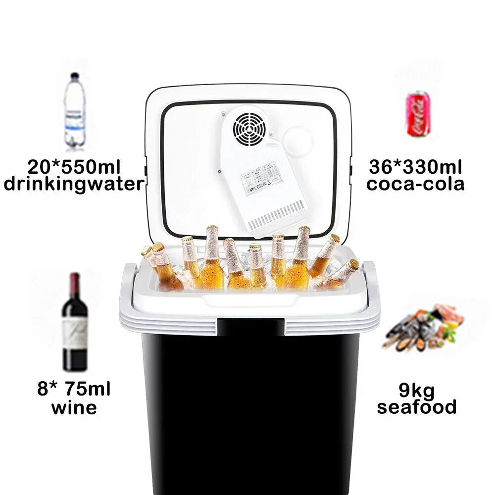Newest Portable Iceless Thermoelectric Cooler Warmer Low Noise Car Electric Refrigerator Mini Fridge for Car Travel Trip Caming