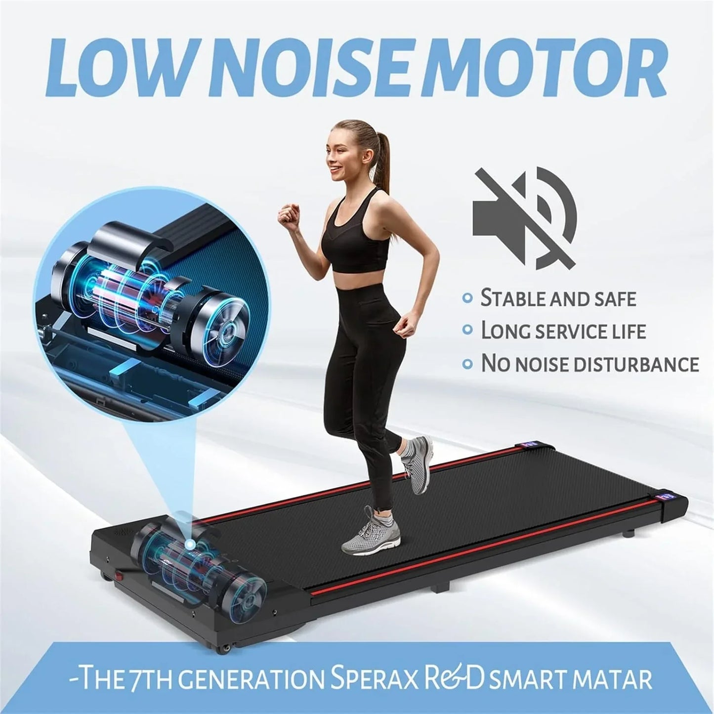 Walking Vibration Pad with APP, 3 in 1 Under Desk Treadmill, 2.5HP Low Noise Walking Treadmill Pad with Remote Control,Portable Treadmills for Home Office